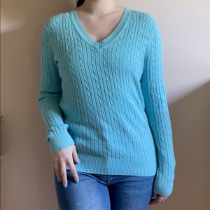 Baby Blue V-neck Sweater
